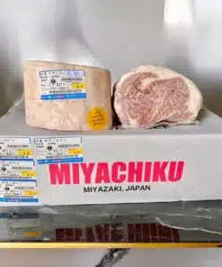 Alternative view of Wagyu Miyazaki Ribeye A5