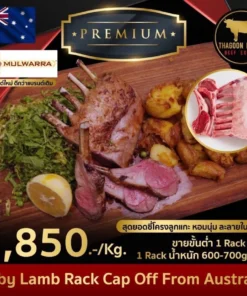 Baby Lamb Rack Cap Off From Australia ซี่โครงลูกแกะ
