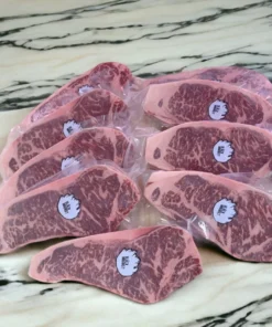 Alternative view of Black Market Grain Fed Striploin MB5+