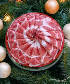 Alternative view of Iberico Pork Collar Presa  สันนอกหมูไอเบอริโค่