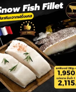 Snow fish fillet (ปลาหิมะฟินเลย์) นำเข้าจากประเทศฝรั่งเศส