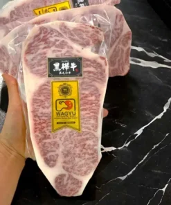 Alternative view of Wagyu Kurohana Striploin A5