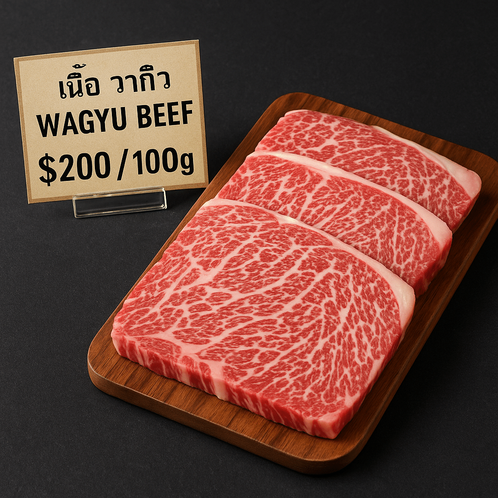 เนื้อวากิว ราคา